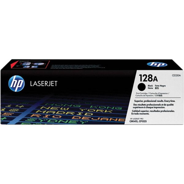 HP CE320A ORIGINAL TONER BLACK 128A