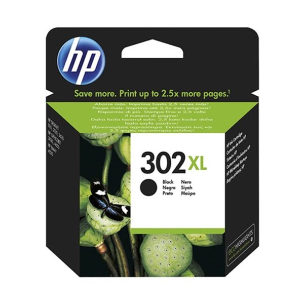 HP 302XL BLACK ORIGINAL INK F6U68AE