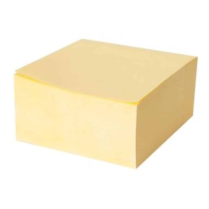 STICKI PASTEL CUBE 75X75MM YELLOW 400SHEETS STY-400