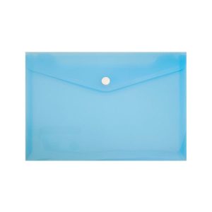 CLEAR BAG PVC A4 BLUE SA4-BL