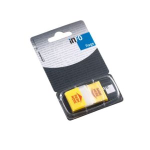 INFO FLAGS "SIGN HERE " 25X43MM N. 7729-11