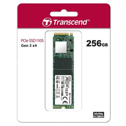 TRANSCEND SSD M.2 2280 256GB NVMe PCIe TS256GMTE110S