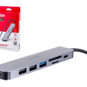 UNITEK 7 in 1 USB-C HUB USB3.0 HDMI/SD/PD100W H1118A