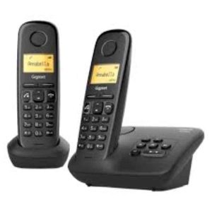 GIGASET TELEPHONE A270 BLACK (DOUBLE)
