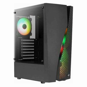 AEROCOOL Wave v3 (12cm RGB fans x 4 included) Mid PC Case (ACCM-PV35143.11)