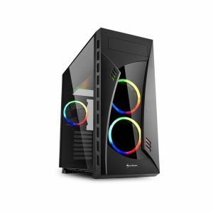 SHARKOON NightShark RGB PC Case (NIGHTSHARKRGB) (SHRNIGHTSHARKRGB)