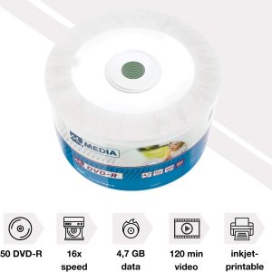 MyMedia - DVD-R 50PK Wrap 4.7GB - Printable - 69202