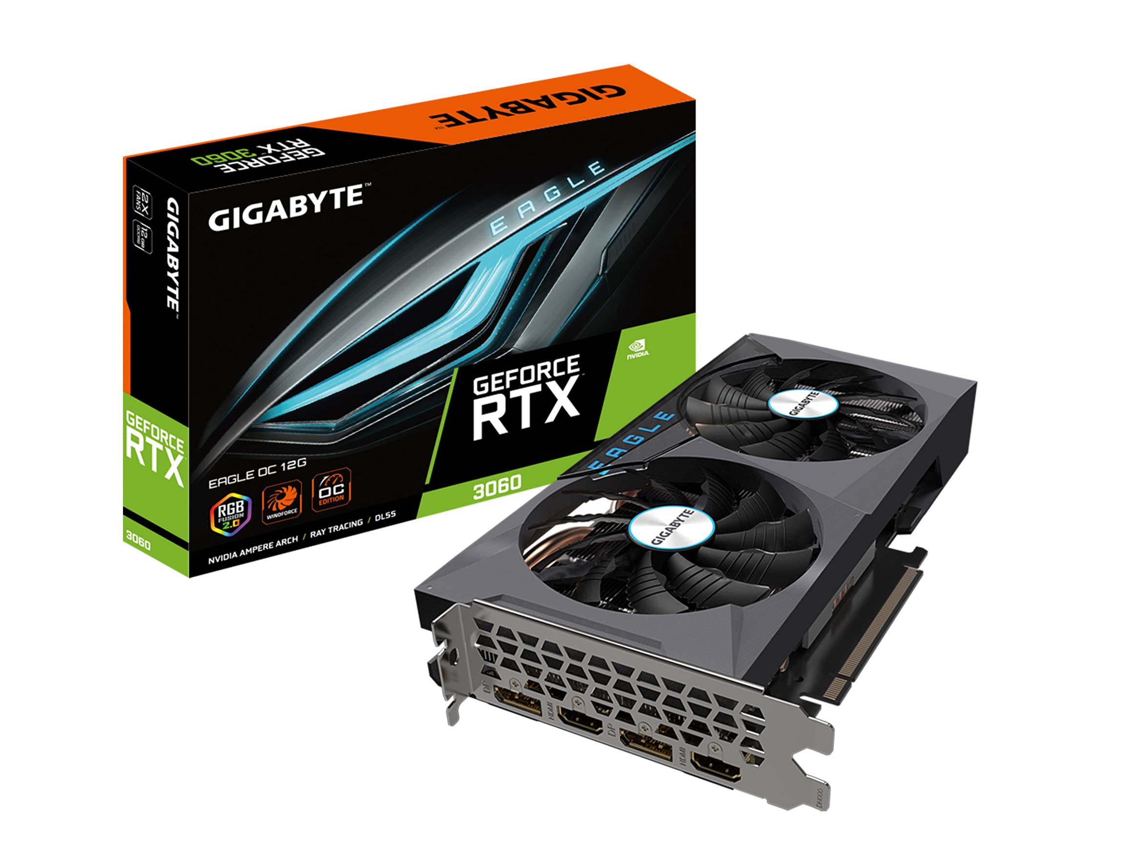 Gigabyte GeForce RTX 3060 12GB GDDR6 Eagle OC (rev. 2.0) GV-N3060EAGLE OC-12GD 2.0