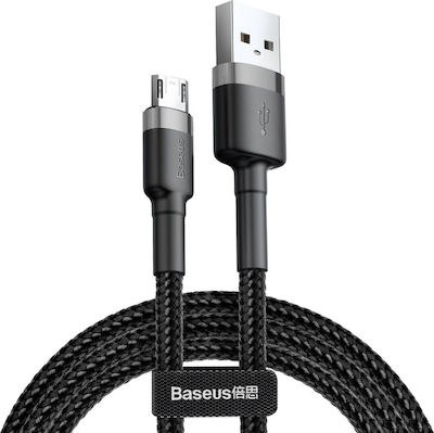 BASEUS USB TO MICRO USB 3 METERS BLACK GREY CAMKLF-HG1